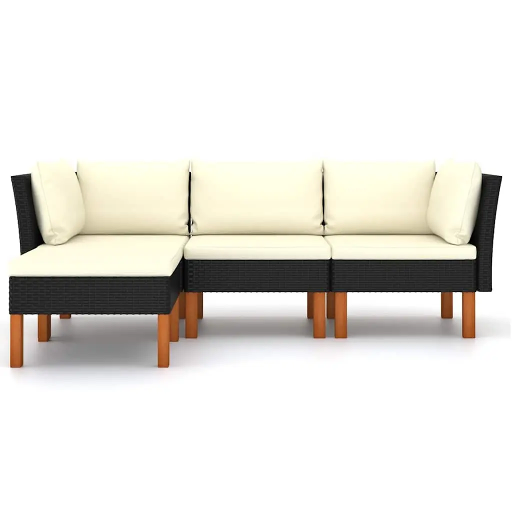 4-Piece Outdoor Sofa Set with Cushions