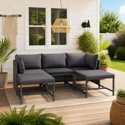 5-Piece Garden Lounge Set with Modular Design