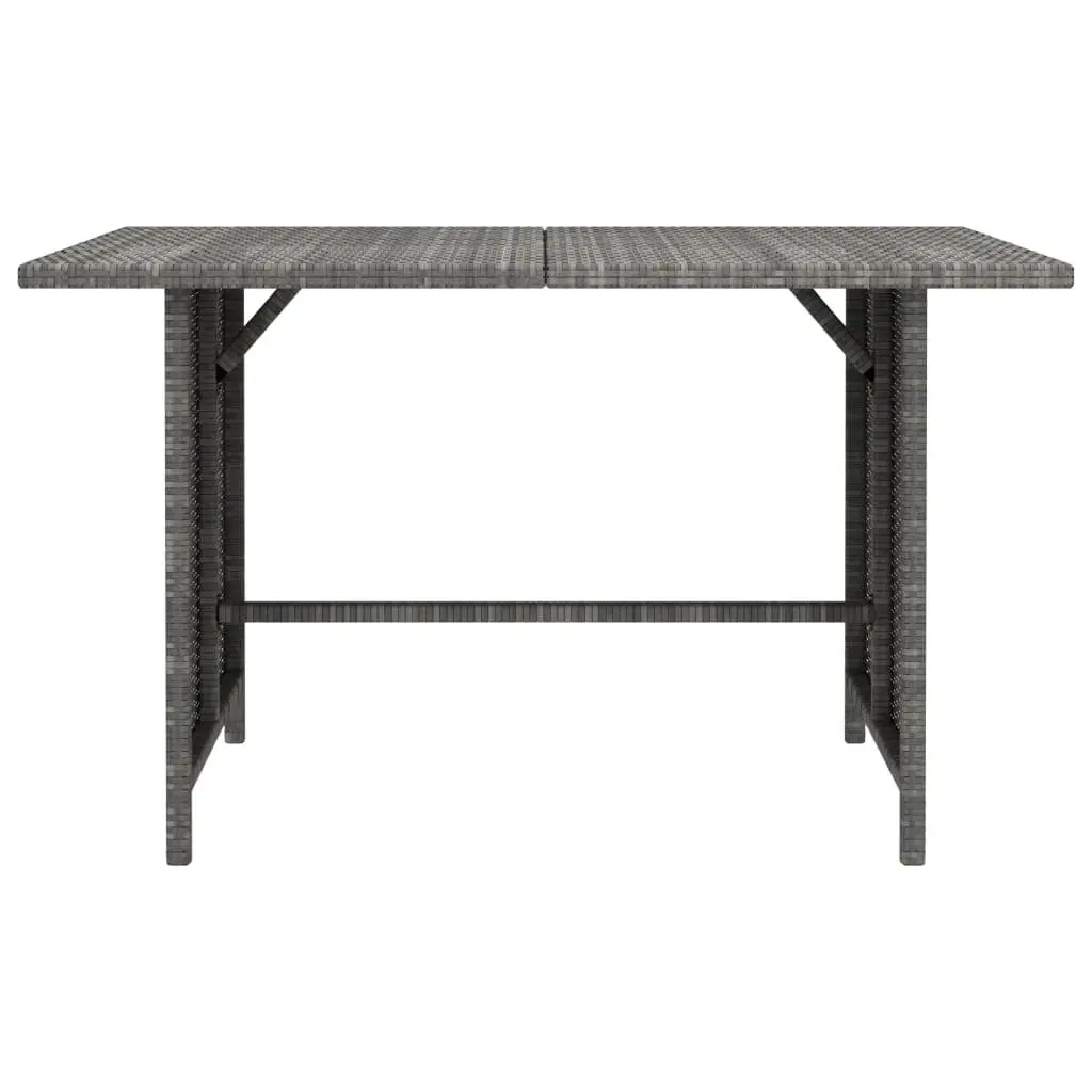 Garden Lounge Set Poly Rattan 10 Piece Outdoor Furniture Grey