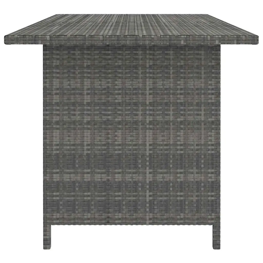 Modular 9 Piece Garden Lounge Set with Durable Grey Cushions