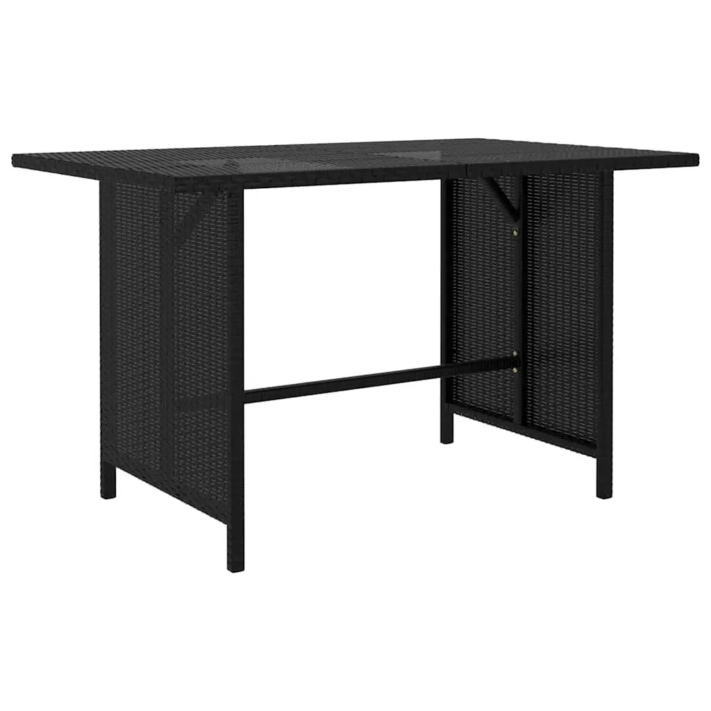 Outdoor Lounge Set 8 Piece Poly Rattan Modular Furniture Black