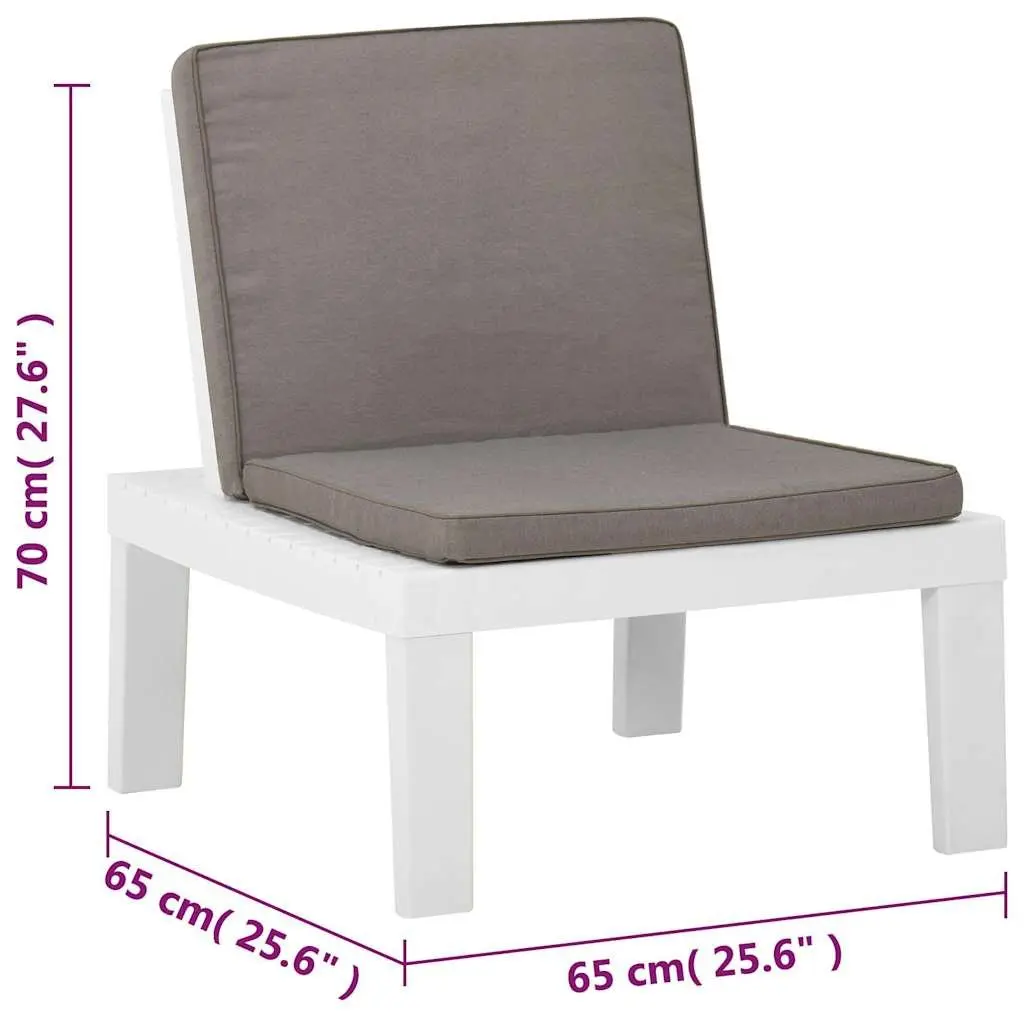 Outdoor Lounge Chairs 2 Piece Set with Cushions