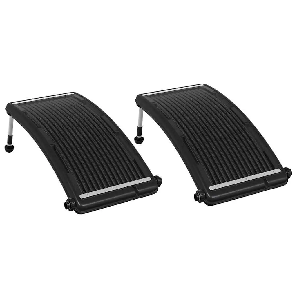 Solar Pool Heater Curved Panels 2 Pieces Above Ground Swimming Heating System