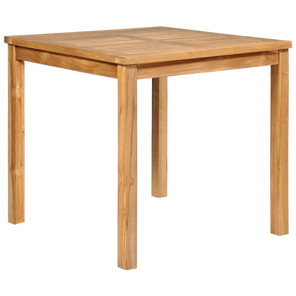 Teak 3 Piece Garden Dining Set 80x80 cm