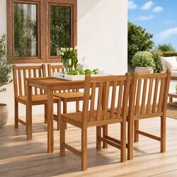 Sturdy 5-Piece Garden Dining Set for Outdoor Use