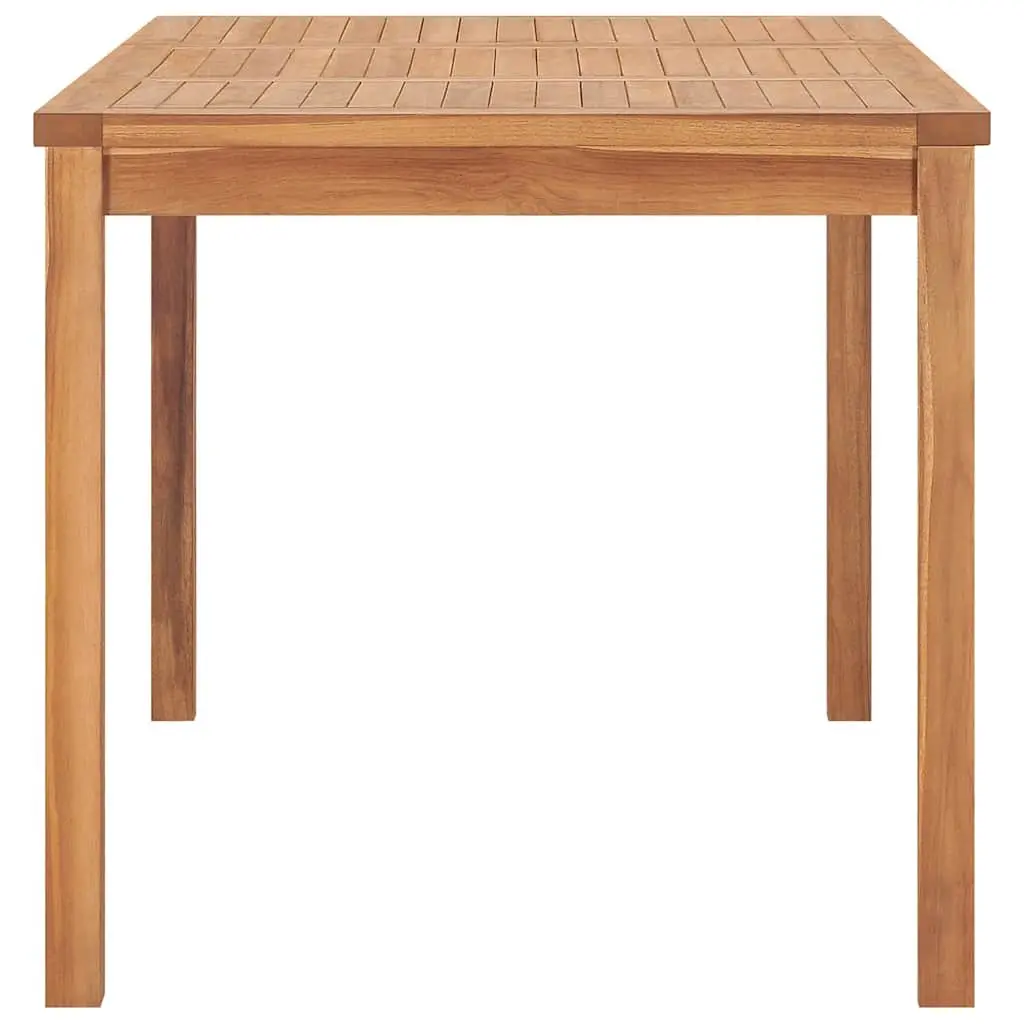 5PieceTeakWoodGardenDiningSetBrownOutdoorFurnitureTableandChairs