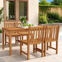 Teak Wood Garden Dining Set for Outdoor Enjoyment