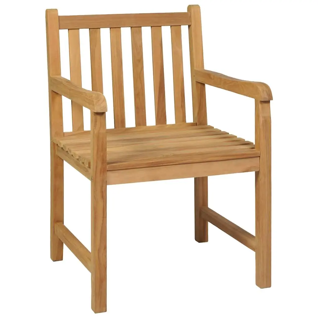 5 Piece Brown Wooden Garden Dining Set