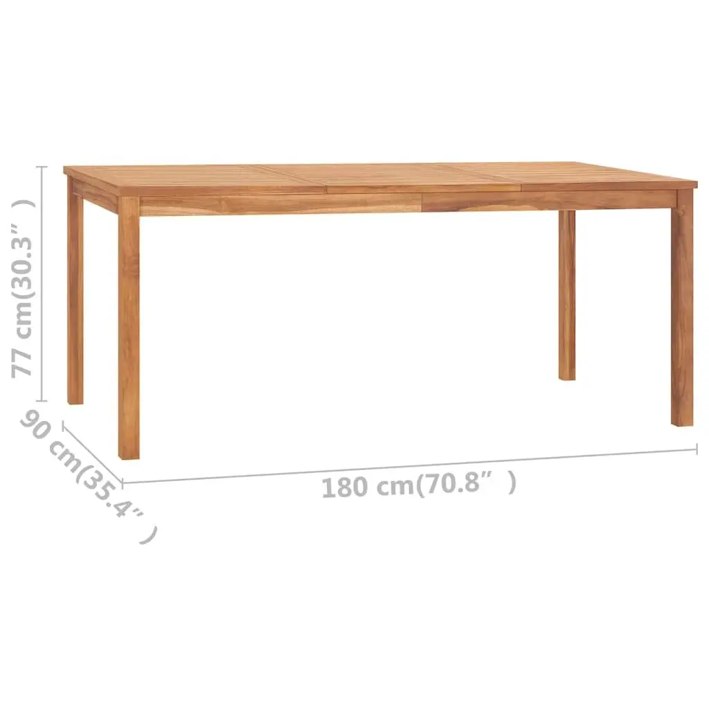 5-Piece Solid Teak Wood Garden Dining Set