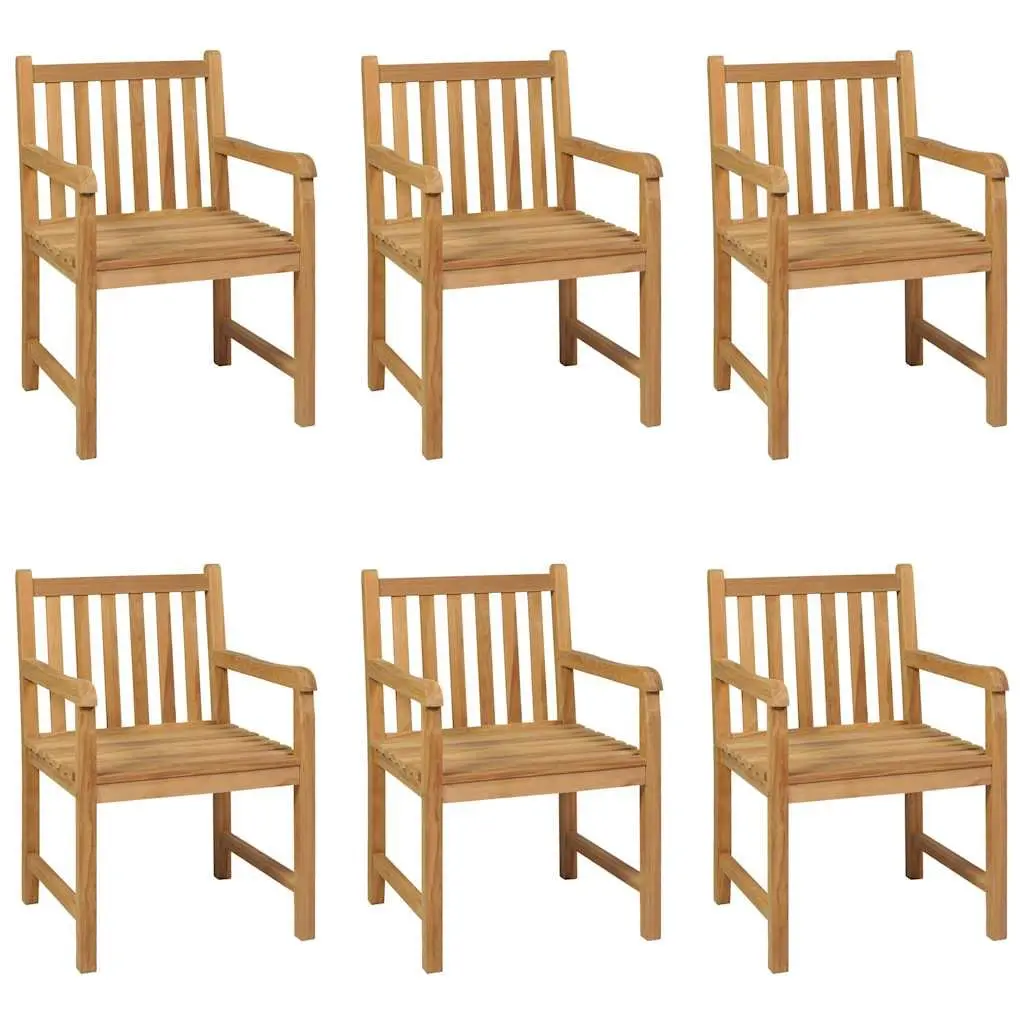 7 Piece Teak Wood Garden Dining Set 180x90 cm
