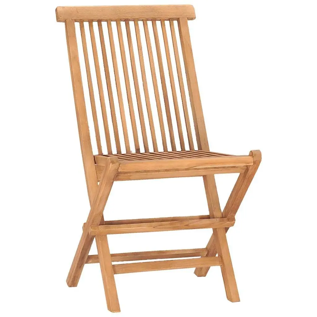 Teak Wood 5-Piece Folding Outdoor Dining Set