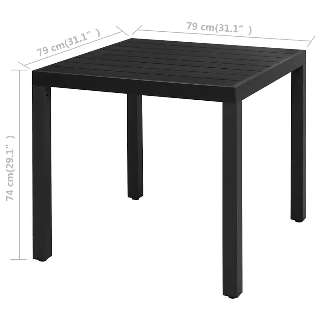 3 Piece Outdoor Dining Set with Rattan Chairs