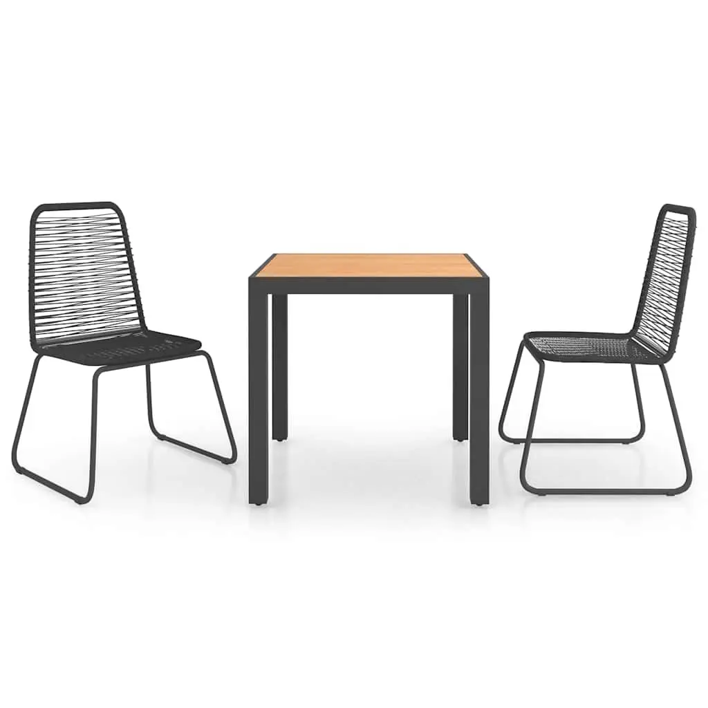 3-Piece Garden Dining Set for Outdoor Areas