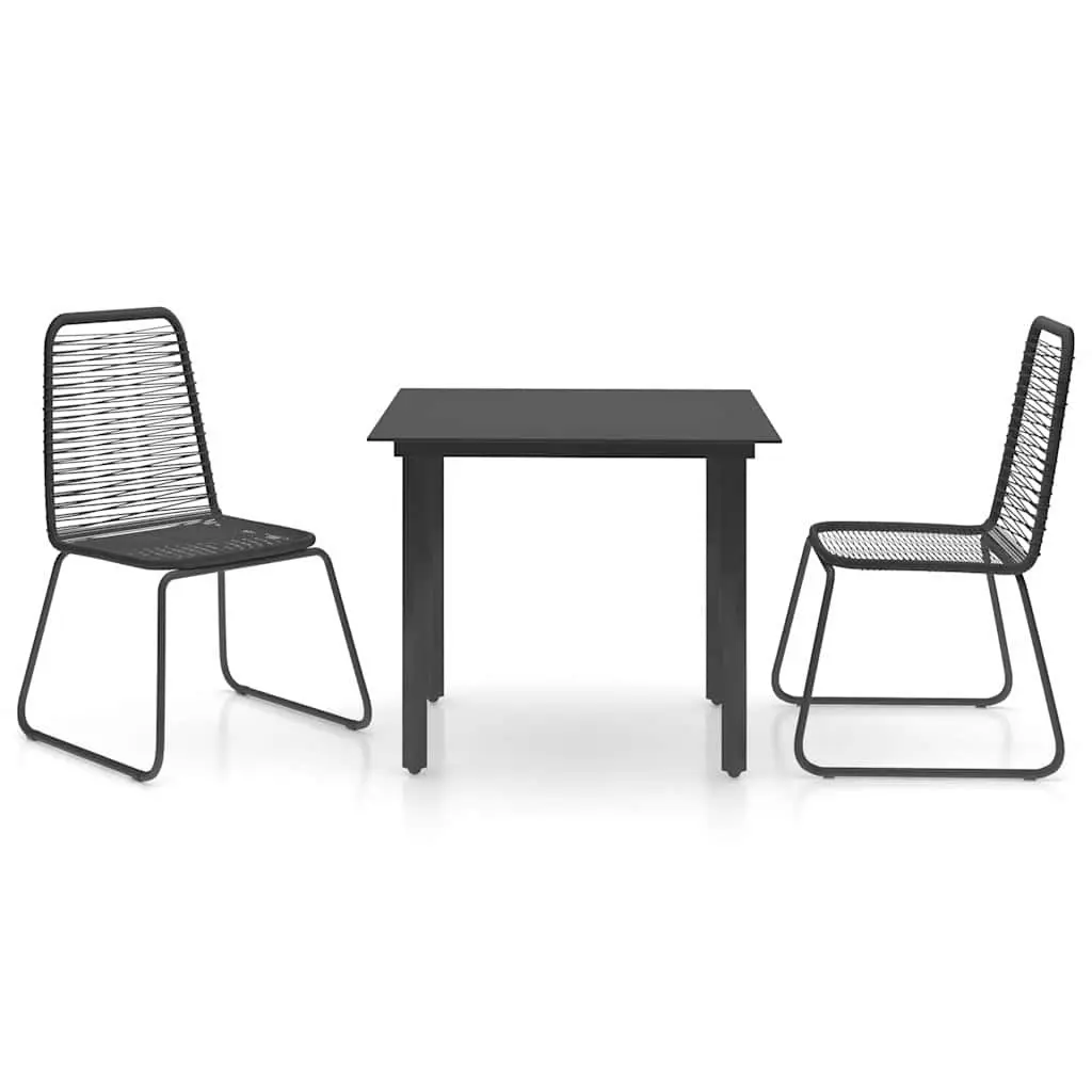 3 Piece Garden Dining Set for Outdoor Spaces