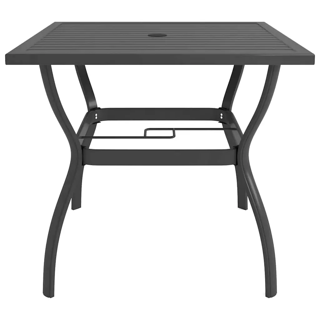 3 Piece Garden Furniture Set Grey Textilene Chairs Steel Frame Outdoor Dining