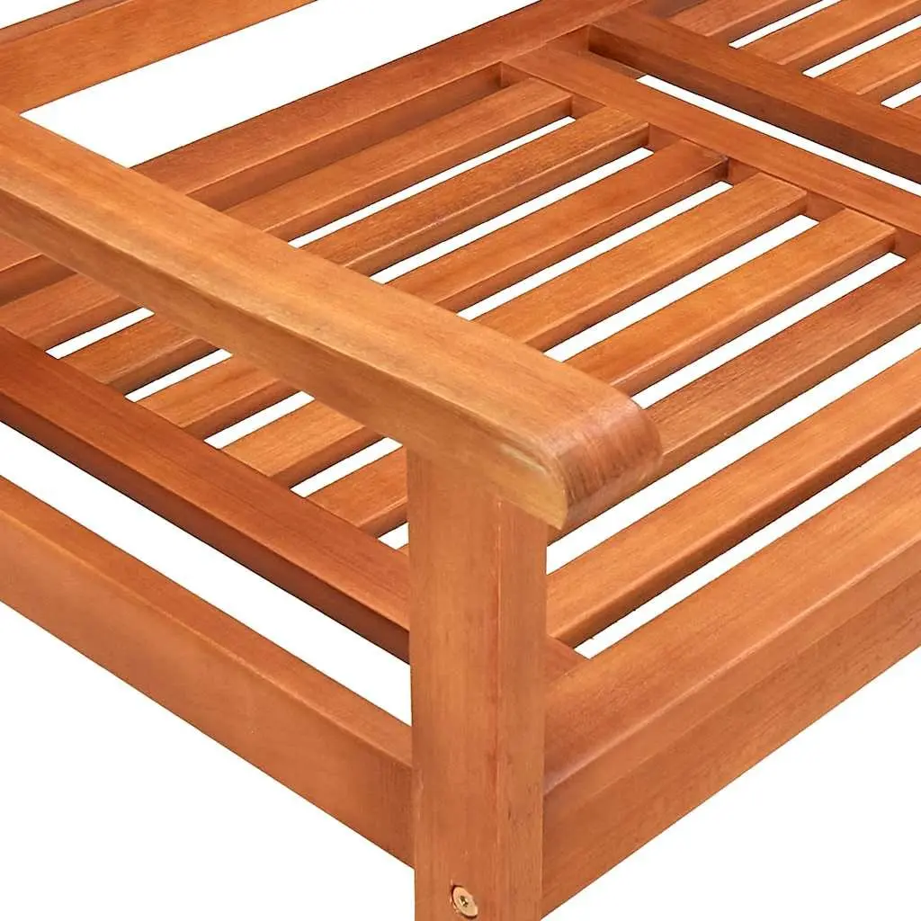 2-Seater Garden Bench Solid Wood 120cm Taupe