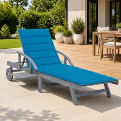Durable Sun Lounger with Cushion and Adjustable Features