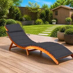 Durable Sun Lounger with Cushions for Outdoor Relaxation
