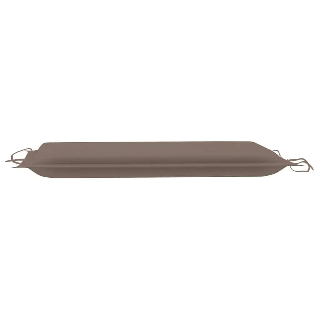 Sun Lounger Solid Acacia Wood Ergonomic Taupe Garden Patio Outdoor Folding