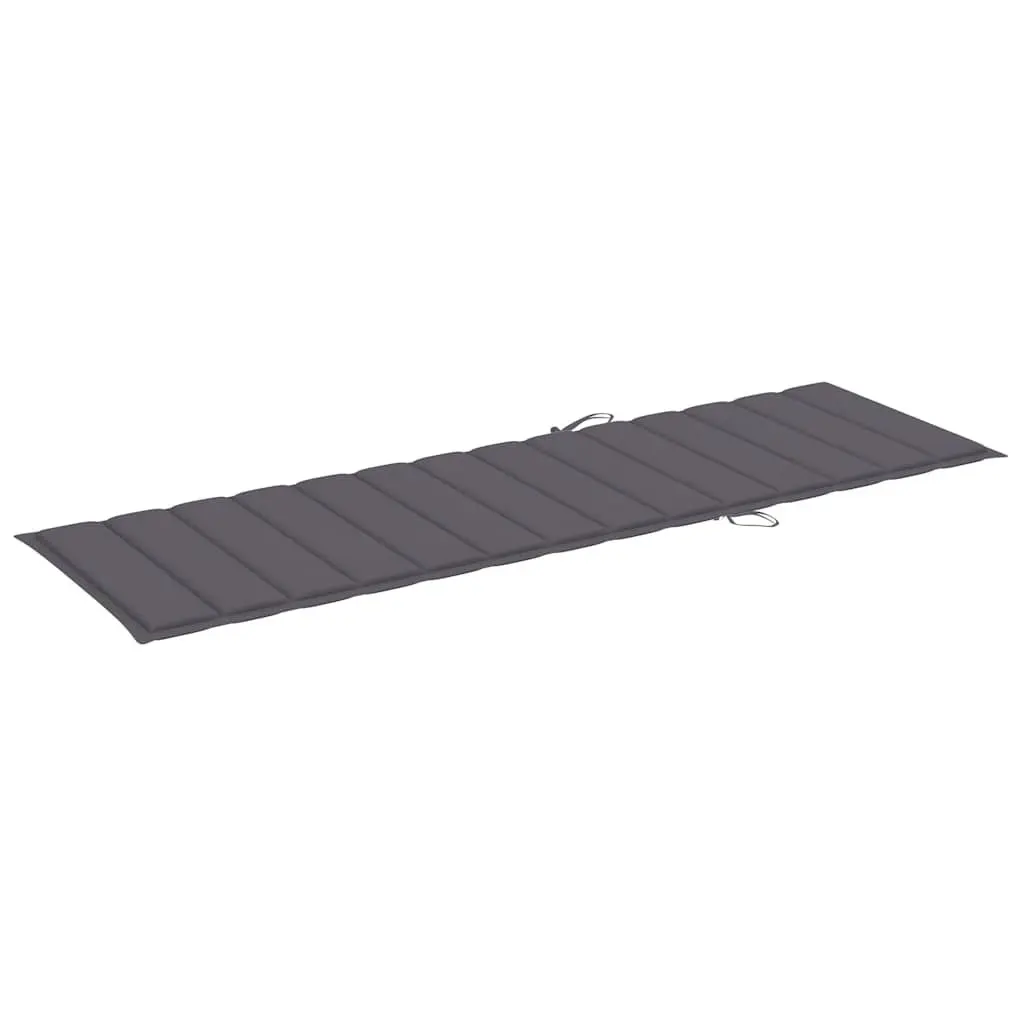 Adjustable Sun Lounger with Table and Wheels for Garden