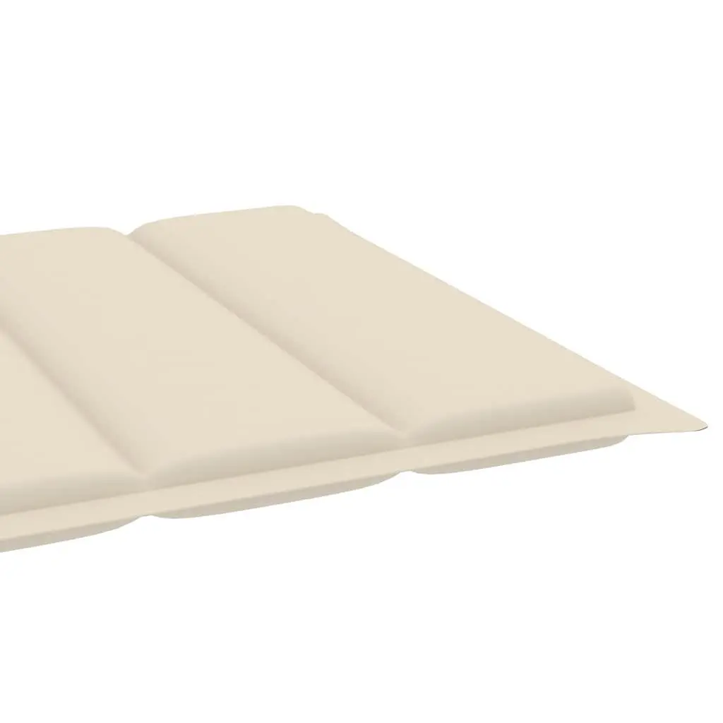 Sun Lounger with Adjustable Backrest and Side Table