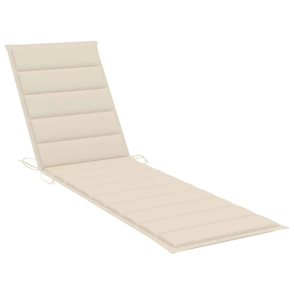 Sun Lounger with Adjustable Backrest and Side Table