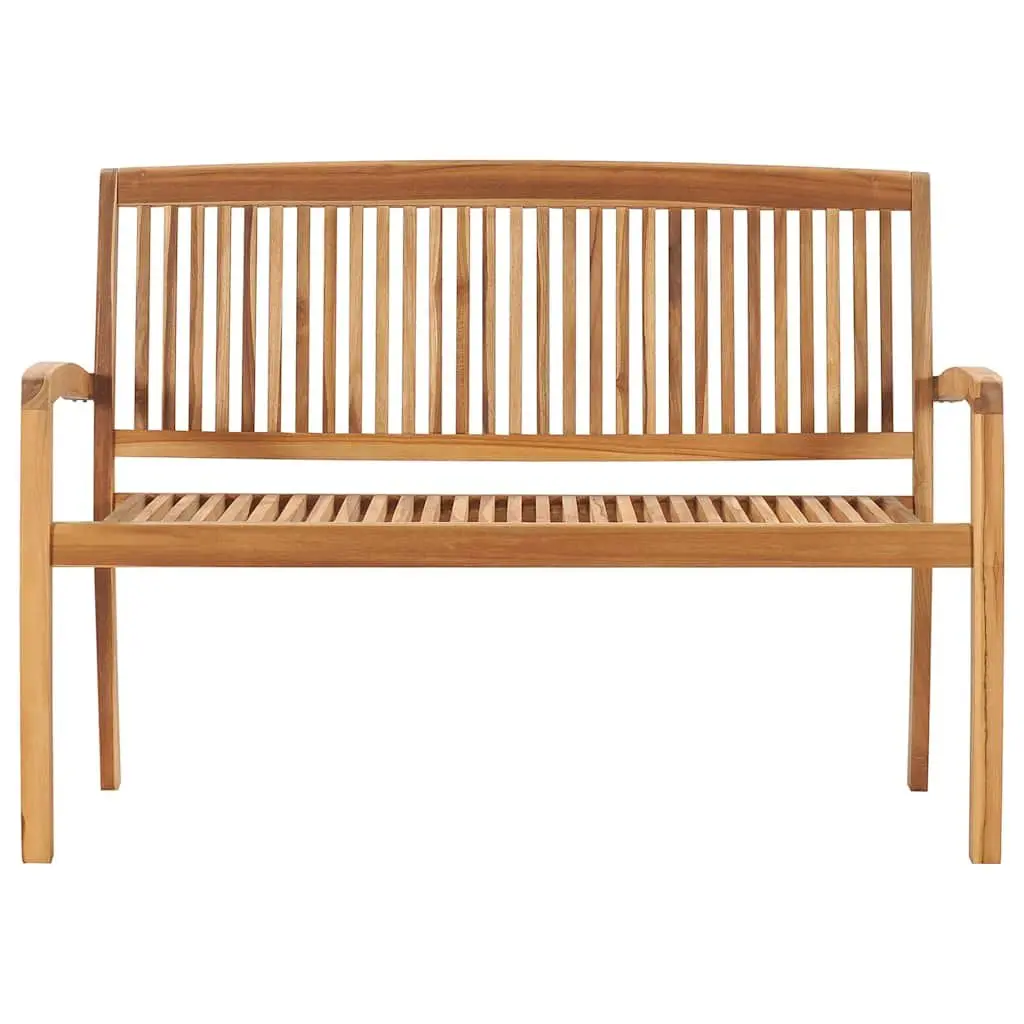 Outdoor Garden Bench Teak Wood 128.5cm Taupe