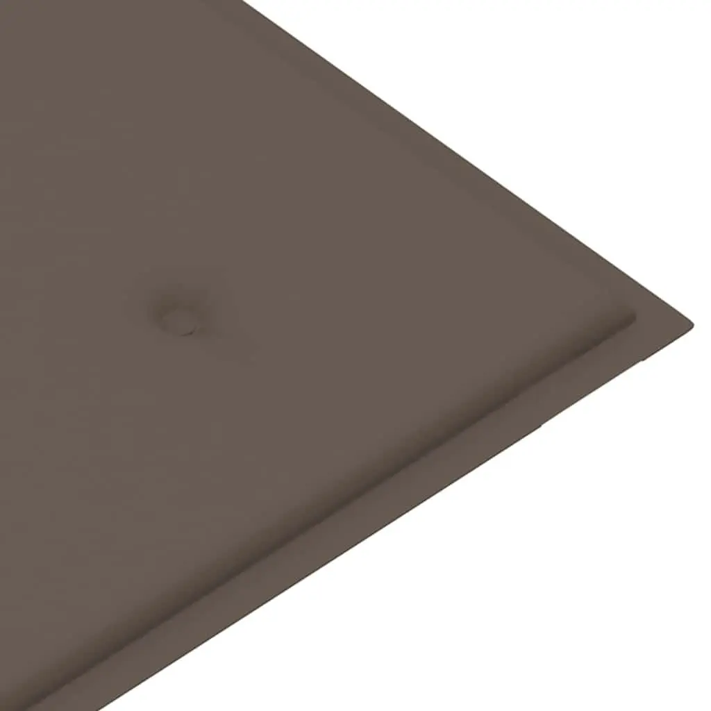 Outdoor Garden Bench Teak Wood 128.5cm Taupe