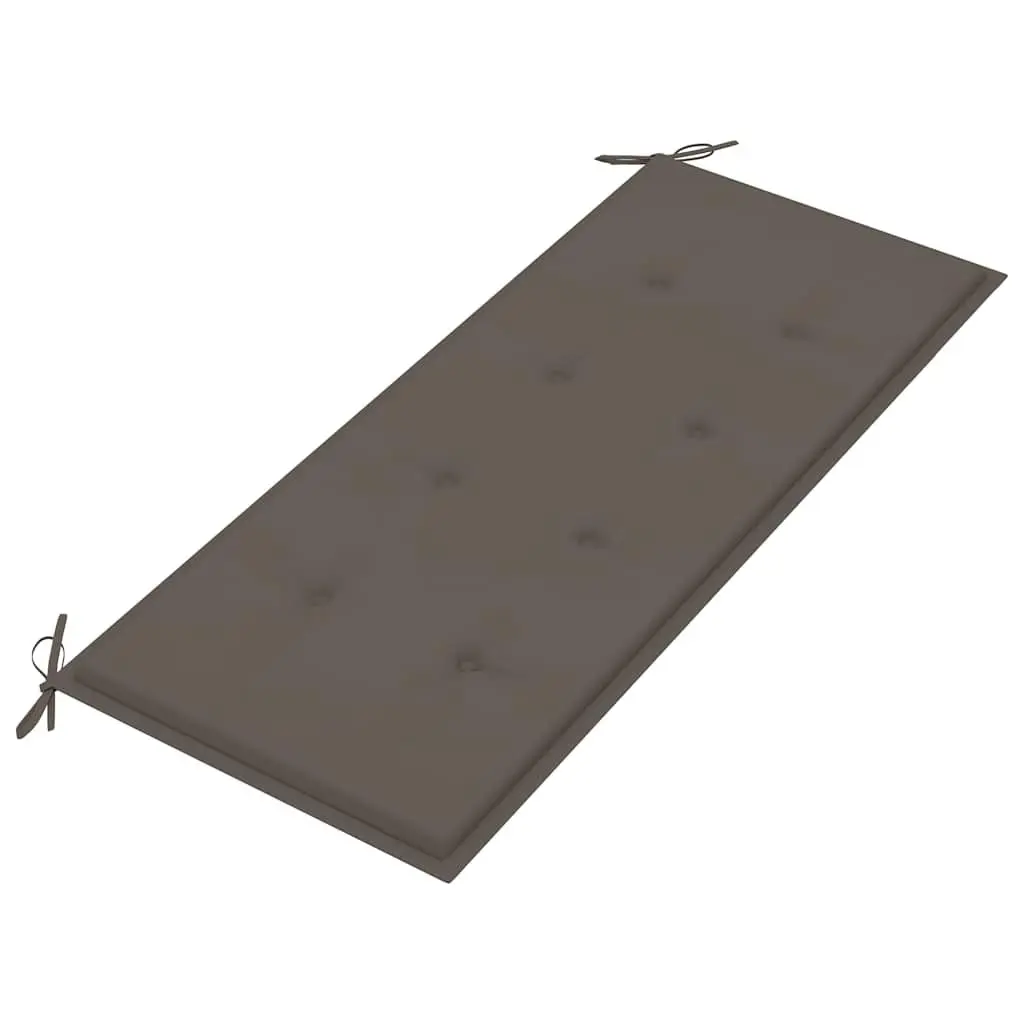 Folding Garden Bench 118cm with Cushion