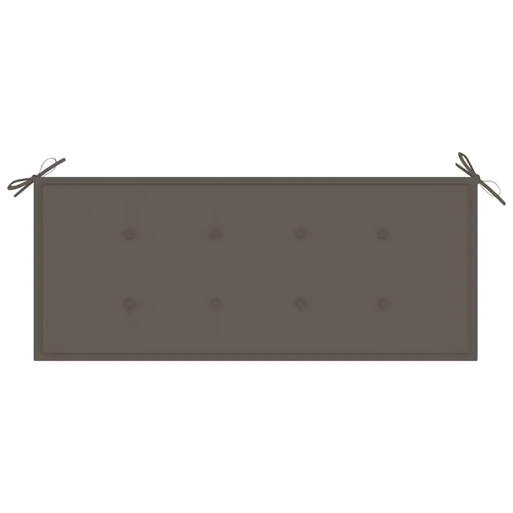 Folding Garden Bench 118cm with Cushion