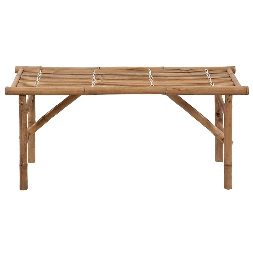 Bamboo Folding Garden Bench with Cushion 118cm