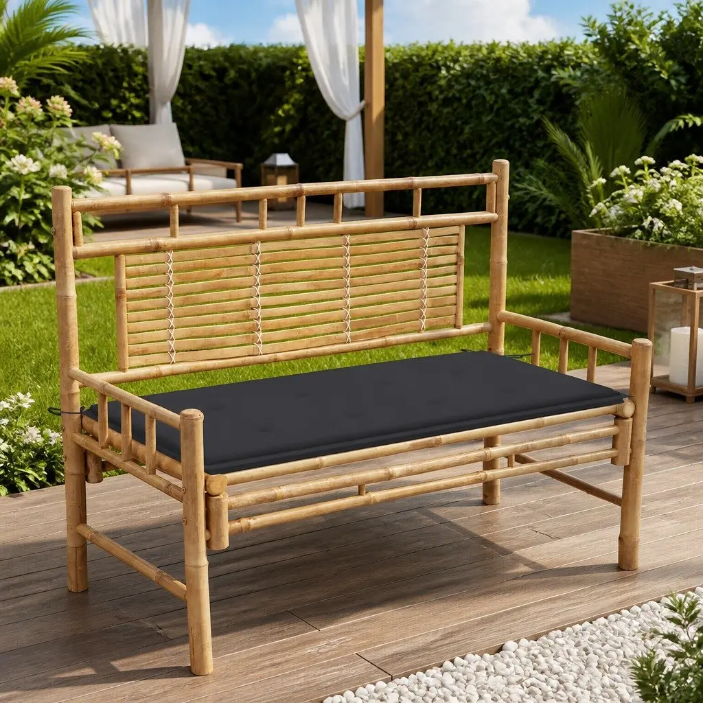 Garden Bench Polyester 120cm Anthracite