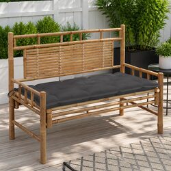 Durable Garden Bench with Cushion for Outdoor Comfort