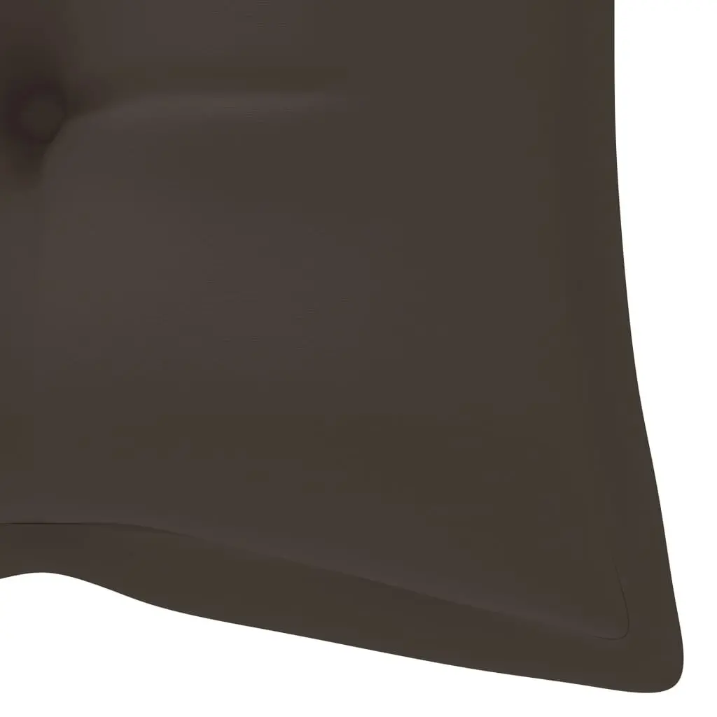 Garden Bench Bamboo 120cm Taupe with Cushion