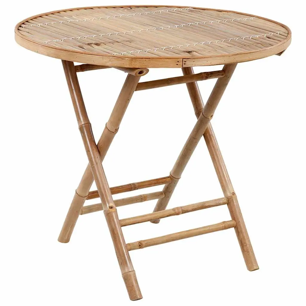 5-Piece Bamboo Outdoor Dining Set with Cushions