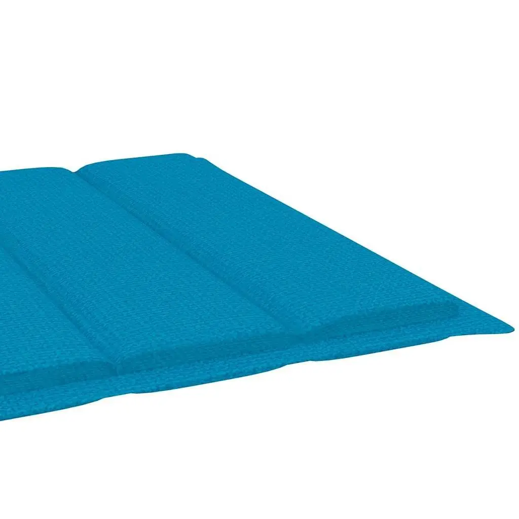 Folding Sun Lounger with Adjustable Backrest in Blue