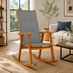 High-Quality Outdoor Rocking Chair in Solid Acacia Wood