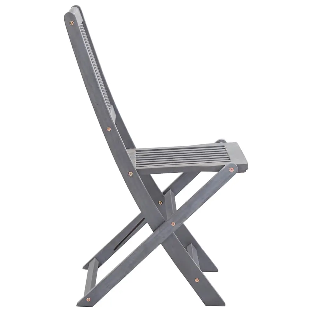 Solid Wood Folding Chairs Set of 4 with Cushions