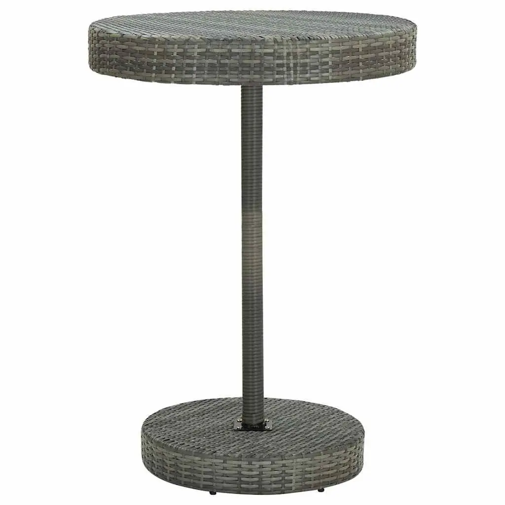 5 Piece Grey Garden Bar Set for Outdoor Use