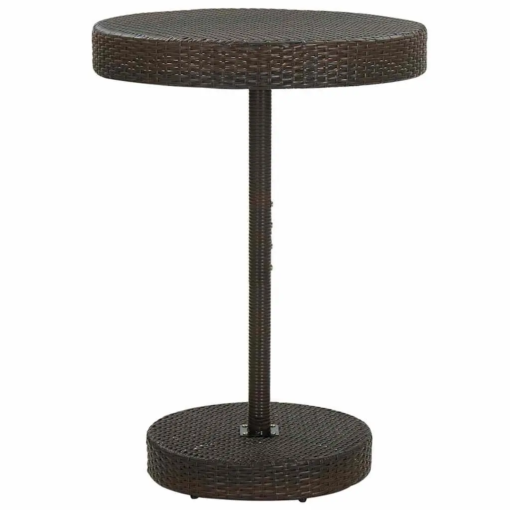 5-Piece Brown Garden Bar Set for Outdoor Dining