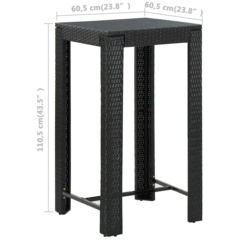 5 Piece Outdoor Bar Set with Durable Construction