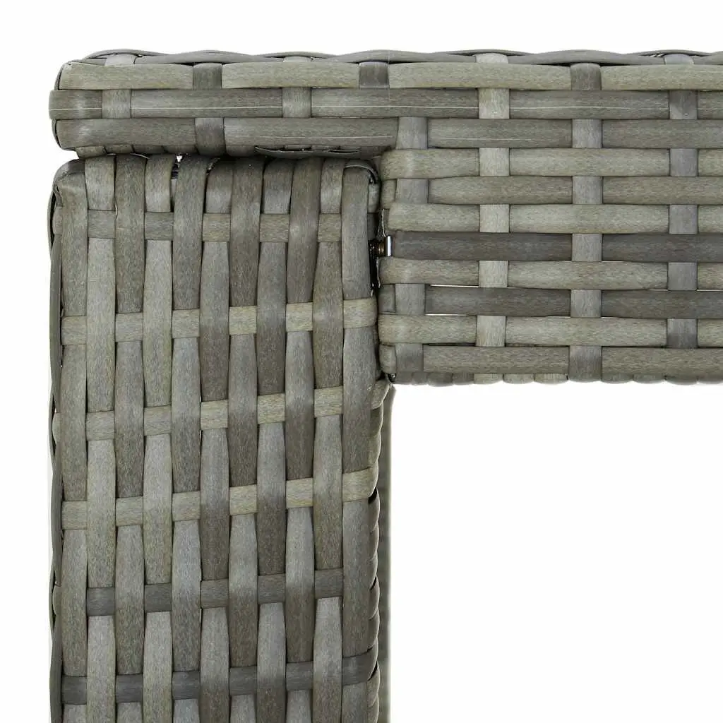 5 Piece Grey Outdoor Bar Set with Cushions