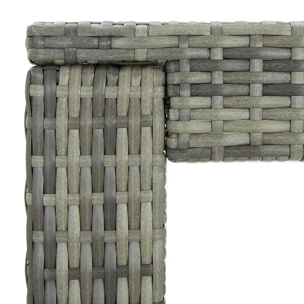 5 Piece Outdoor Bar Set in Grey with Stools