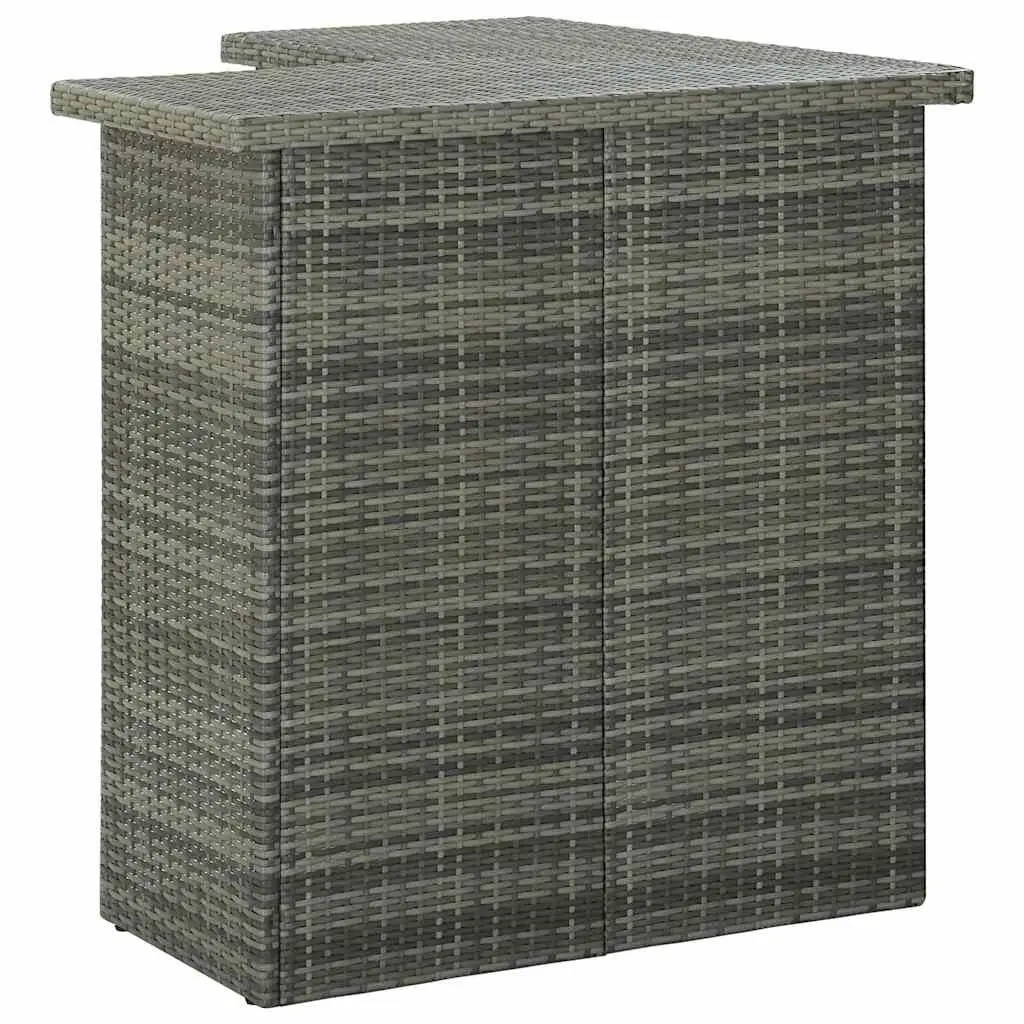 16 Piece Grey Outdoor Bar Set with Cushions
