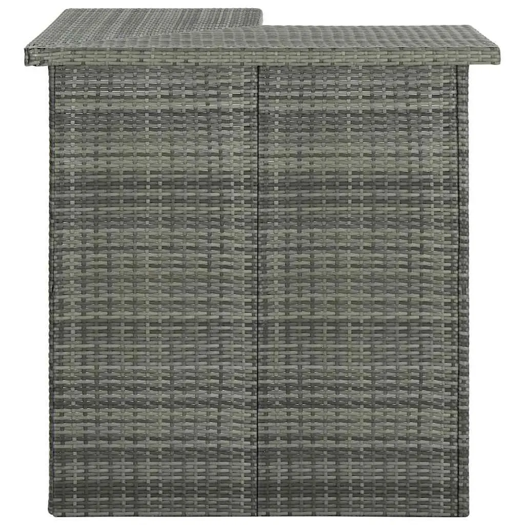 16 Piece Grey Outdoor Bar Set with Cushions