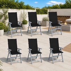 Premium 6-Piece Outdoor Reclining Chairs Set