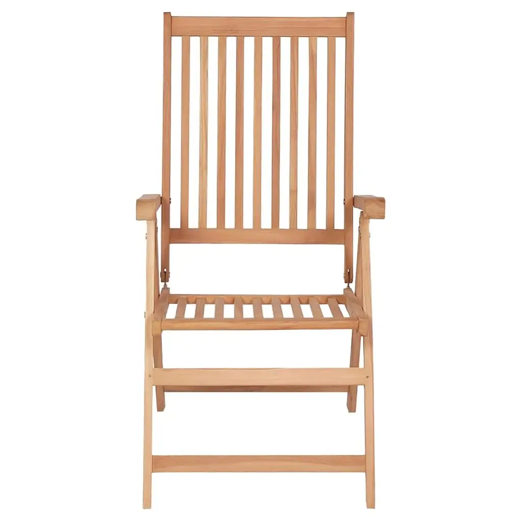 6-Piece Outdoor Wooden Reclining Garden Chair Set