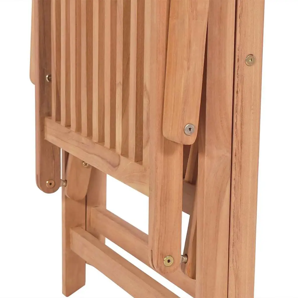 6-Piece Outdoor Wooden Reclining Garden Chair Set