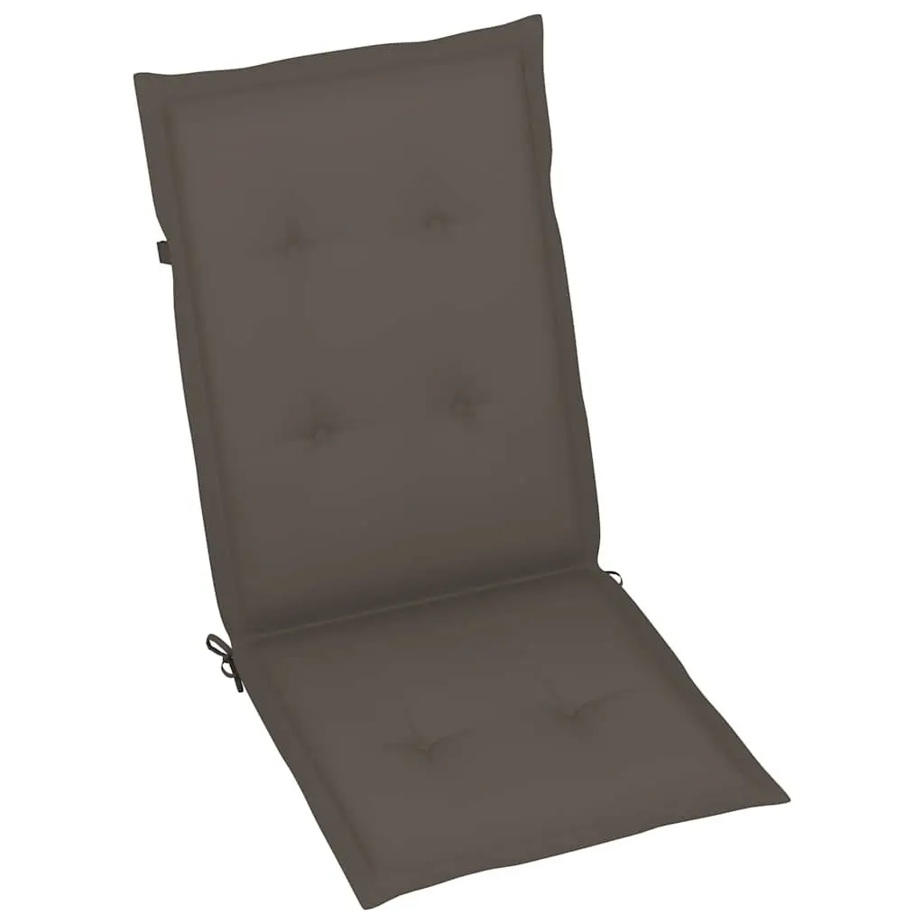 6-Piece Teak Wood Outdoor Garden Chair Set with Cushions