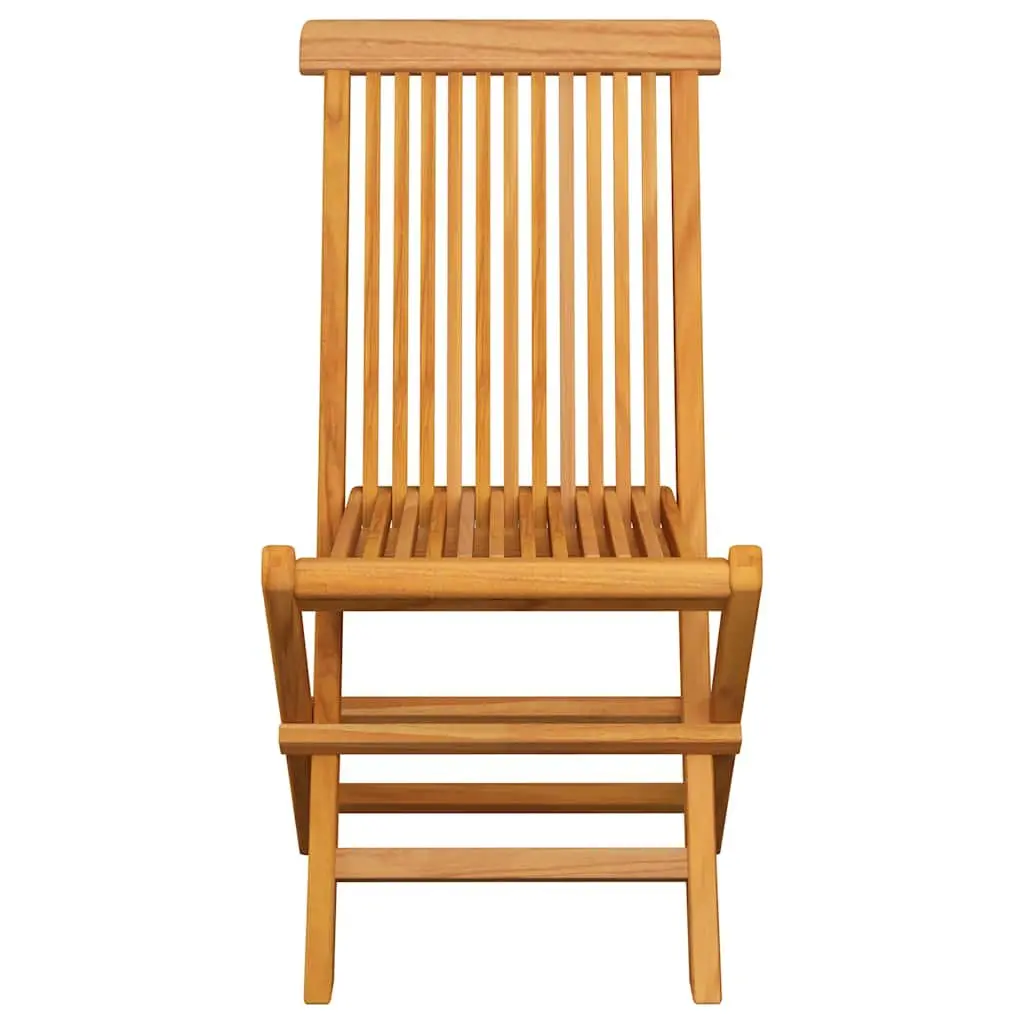 Set of 6 Folding Teak Garden Chairs with Cushions